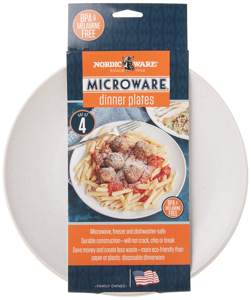 [Australia - AusPower] - Nordic Ware Plates Microwave Serveware, 10", White 
