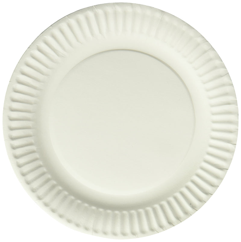 [Australia - AusPower] - Empress Uncoated Paper Plate, 9 Inches, White, Pack of 100 - 1004997 