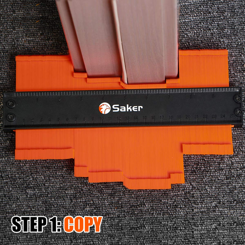 [Australia - AusPower] - Saker Contour Gauge Profile Tool- Adjustable Lock-Precisely Copy Irregular Shape Duplicator -Irregular Welding Woodworking Tracing - Must Have Tool for DIY Handyman, Construction (10INCH FATHER'S DAY) 10INCH FATHER'S DAY 