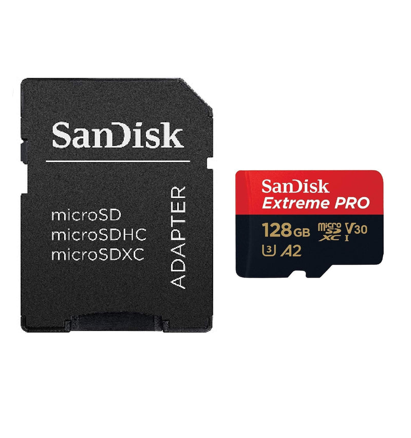 [Australia - AusPower] - 128GB SanDisk Micro SDXC Extreme Pro Memory Card (2 Pack) Works with DJI Mavic 2, Pro, Zoom, Spark, Phantom 4, Quadcopter 4K UHD V30 Video Drone Bundle with 1 Everything But Stromboli 3.0 Card Reader 