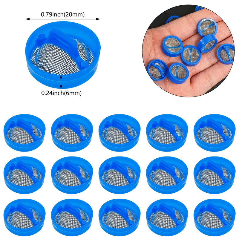 [Australia - AusPower] - 20 Pcs Washer Water Inlet Valve Filter Screen Steel Mesh Washing Machine Part Replacement Repair Kit for Automatic Washing Machine Accessories 