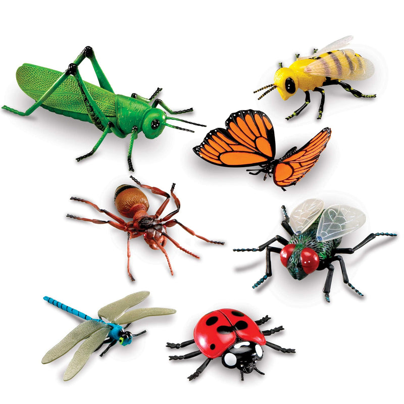 [Australia - AusPower] - Learning Resources Jumbo Insects - 7 Pieces, Ages 3+ Toddler Learning Toys, Animal Toys for Kids, Preschool Science Learning Toys 