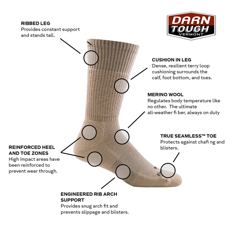[Australia - AusPower] - Darn Tough Tactical Boot Cushion Sock Foliage Green Medium 