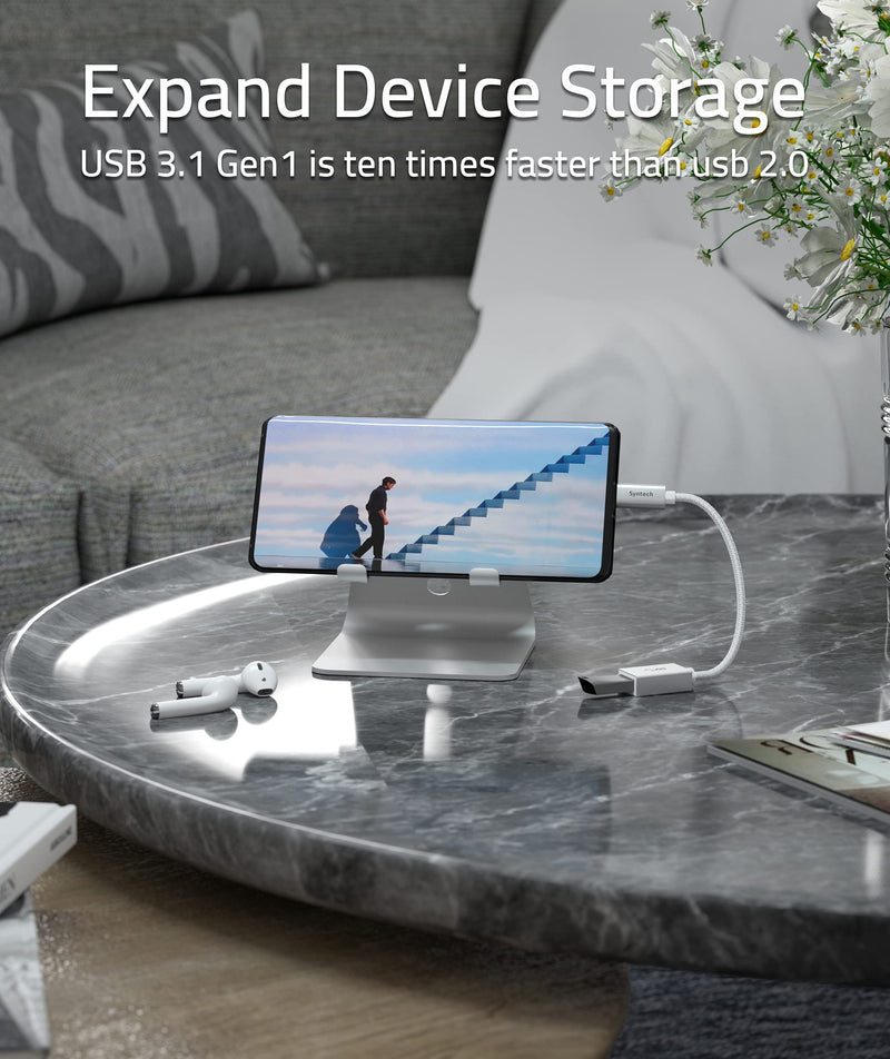 [Australia - AusPower] - Syntech USB C to USB Adapter, 2 Pack USB C to USB3 Adapter,USB Type C to USB,Thunderbolt 3 to USB Female Adapter OTG Cable Silver 