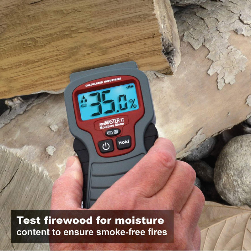 [Australia - AusPower] - Calculated Industries 7440 AccuMASTER XT Digital Moisture Meter | Handheld |Pin Type | Backlit LCD Display | Detects Leaks, Damp and Moisture in Wood, Walls, Ceilings, Carpet and Firewood Pin-Type, Backlit LCD Sensors 