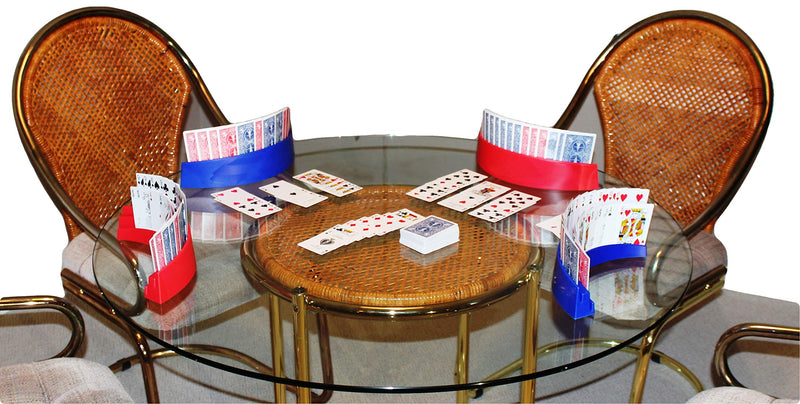 [Australia - AusPower] - Twin Tier Premier Playing Card Holder (Set of 2) - Holds Up to 32 Playing Cards Easily - 12 1/2" x 4 1/2" x 2 1/4" - Stack for Storage - Made in The USA Black 