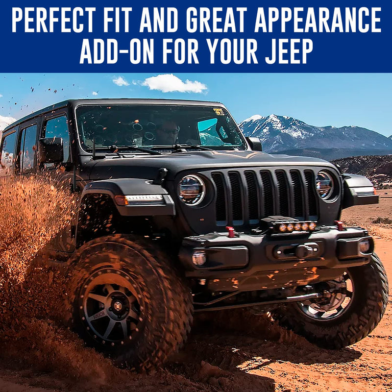 [Australia - AusPower] - Bullet Antenna Mast for Jeep Wrangler JK JL Gladiator 2007-2022 - Highly Durable Premium Truck Antenna - Car Wash-Proof Radio Antenna for FM AM - Best Jeep Wrangler Accessories for Men & Women 