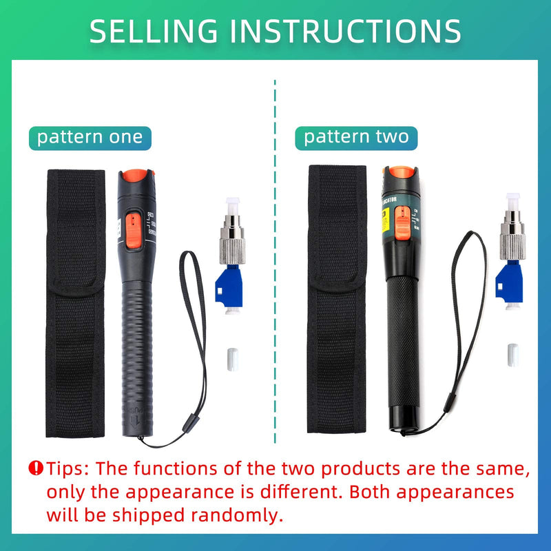 [Australia - AusPower] - 10KM Visual Fault Locator Fiber Tester Detector Meter Universal Connector with FC Male to LC Female Adapter Cable Tester for CATV Telecommunications 