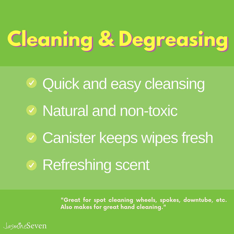 [Australia - AusPower] - Xtri Bike Wipes - 45 Degreasing Wet Wipes – Natural Peppermint - by Jasmine Seven 