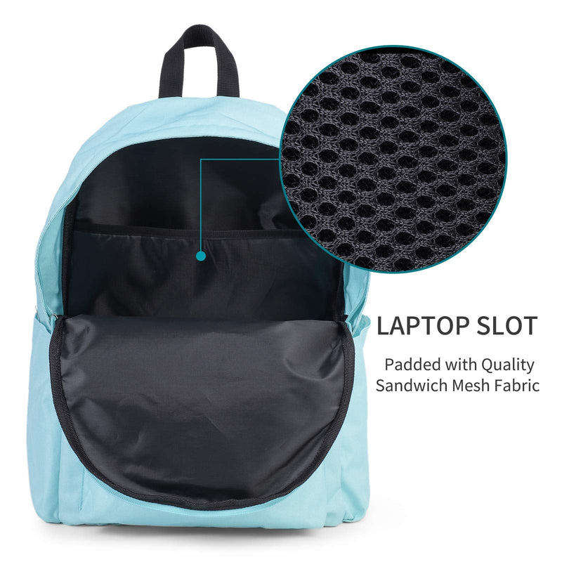 [Australia - AusPower] - Vorspack Backpack Lightweight Backpack for College Travel Work for Men and Women Aqua Blue 