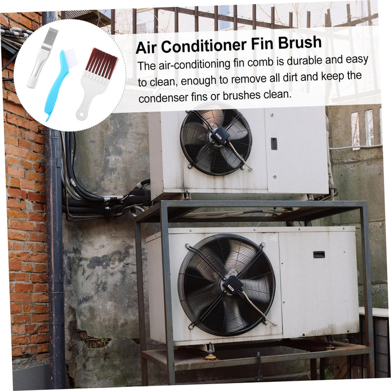 [Australia - AusPower] - HOMSFOU 1 Set Air Conditioner Cleaning Brush Kitchen Cleaning Brush Cooling fin Comb Cleaner Brush a/c Condenser air Conditioning Condenser Air Conditioner Cleaning Tool Clean Brush fins 