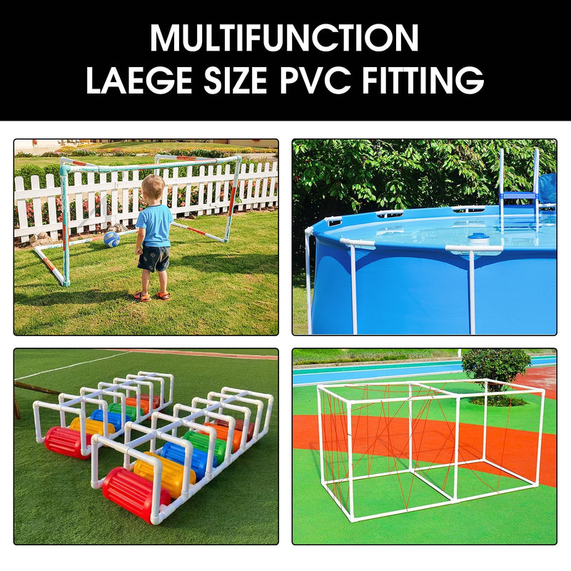 [Australia - AusPower] - EPHECH 3/4" Adjustable PVC Fittings 3 Way, 18PCS Furniture Grade PVC Pipe Connector, 3/4Inch Slip Sling Tee PVC Fitting for DIY PVC Structure and Frame, Build PVC Furniture, Garden Shelf Greenhouse 