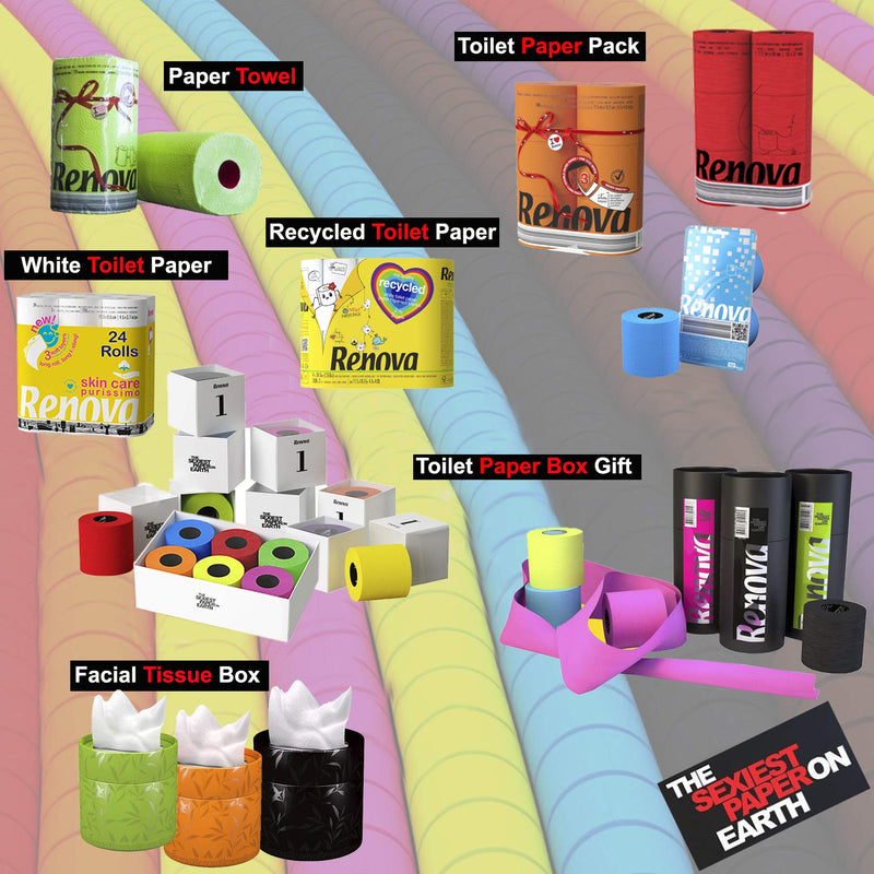 [Australia - AusPower] - Renova Single Roll Kitchen Paper Towels, Black 