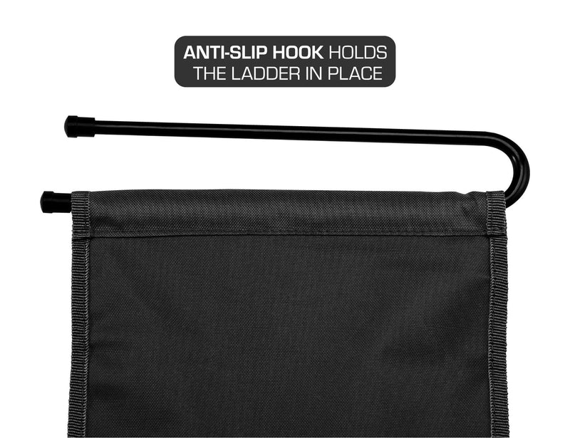 [Australia - AusPower] - Its Academic LockerMate Hanging Fabric Locker Shelf, Durable and Removable, Black 