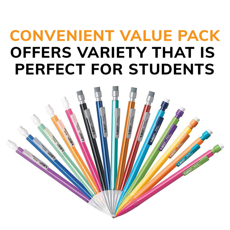 [Australia - AusPower] - BIC Mechanical Pencil Variety Pack, Number 2 Mechanical Pencils With Erasers, Fine Point (0.5mm), Medium Point (0.7mm) and Thick Point (0.9mm), 60 Count, Bulk Mechanical Pencils for School or Work 