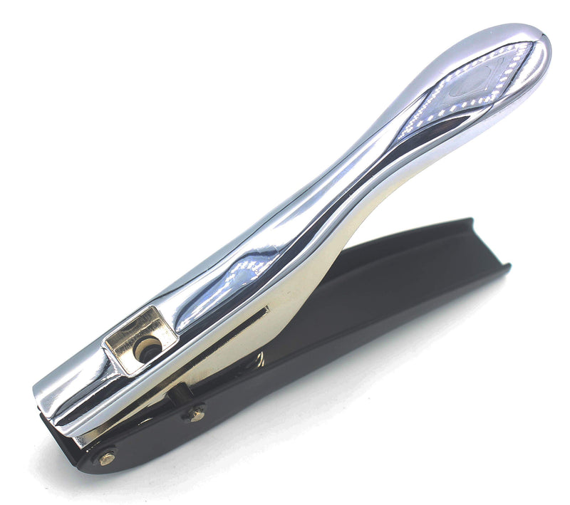 [Australia - AusPower] - Kucaa Metal Silver Hand-held 1/4 inch 6mm Round Heavy Duty Single Circle Hole Punch for ID Cards PVC Cards Badge Photos 1/4''-6mm 