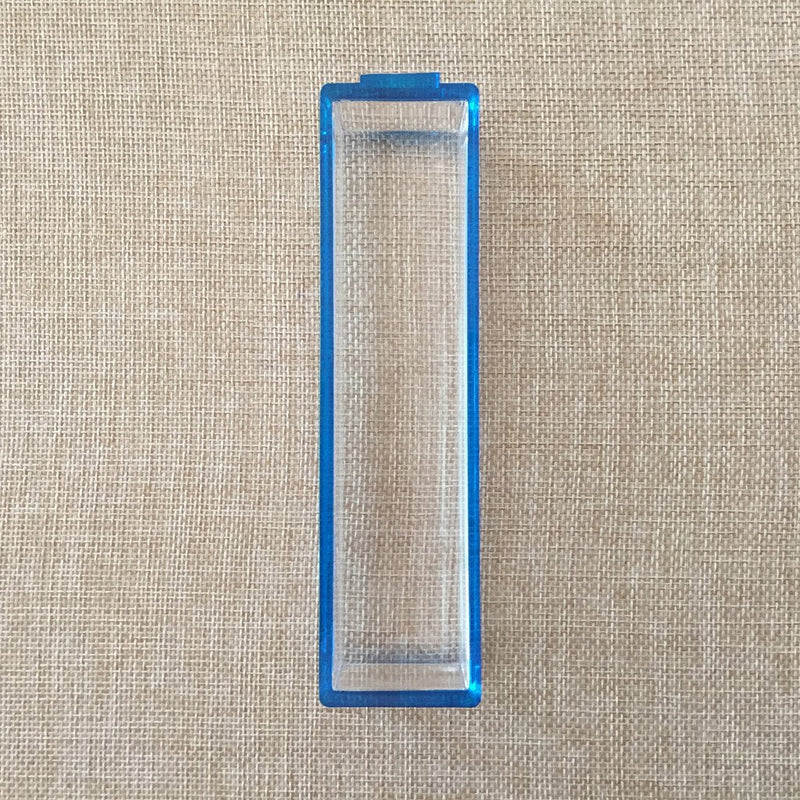 [Australia - AusPower] - 6 inch 5X Blue Raised Domed Bar Magnifier with Reading Tracking Line Optical Tool Bar Magnifying Glass 