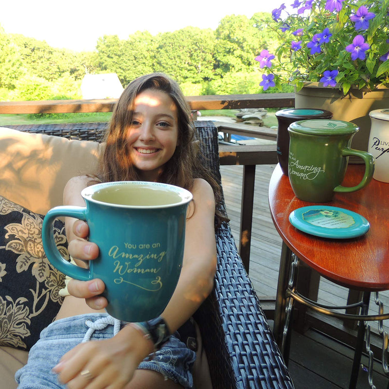 [Australia - AusPower] - Abbey Gift (Abbey & CA Gift Amazing Woman Mug and Coaster Set, 1 Count (Pack of 1), Multicolor 