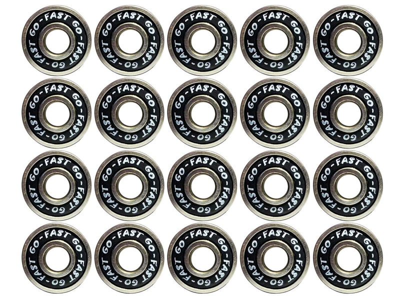 [Australia - AusPower] - DEEPDREAM (Pack of 20 608 ZZ Skateboard Bearings, Sackorange 608zz Double Shielded,8x22x7 Miniature Ball Bearings black 