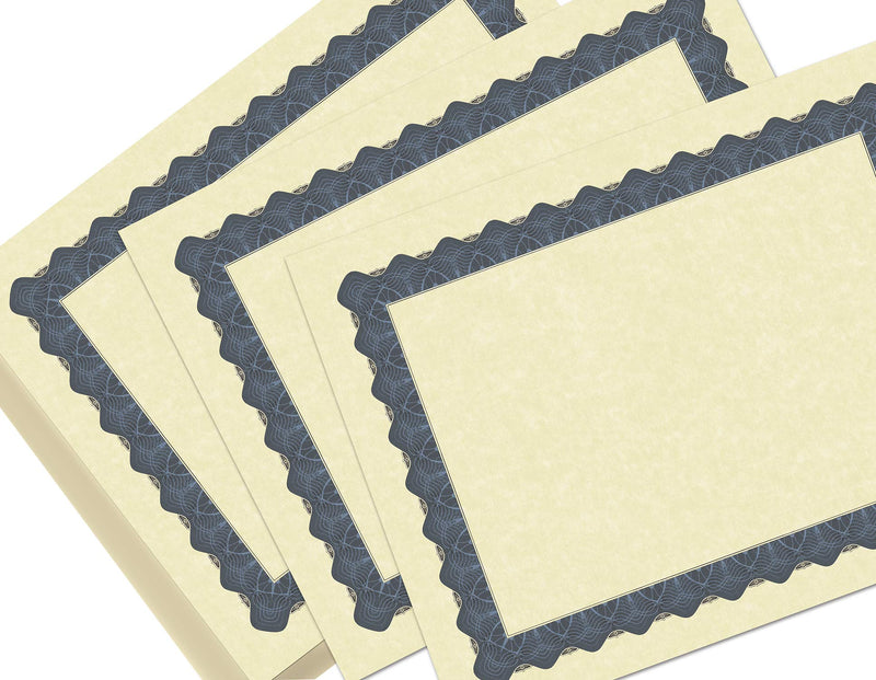 [Australia - AusPower] - Great Papers! Metallic Blue Border Certificate, 8.5"x 11", 100 Count (934400) 