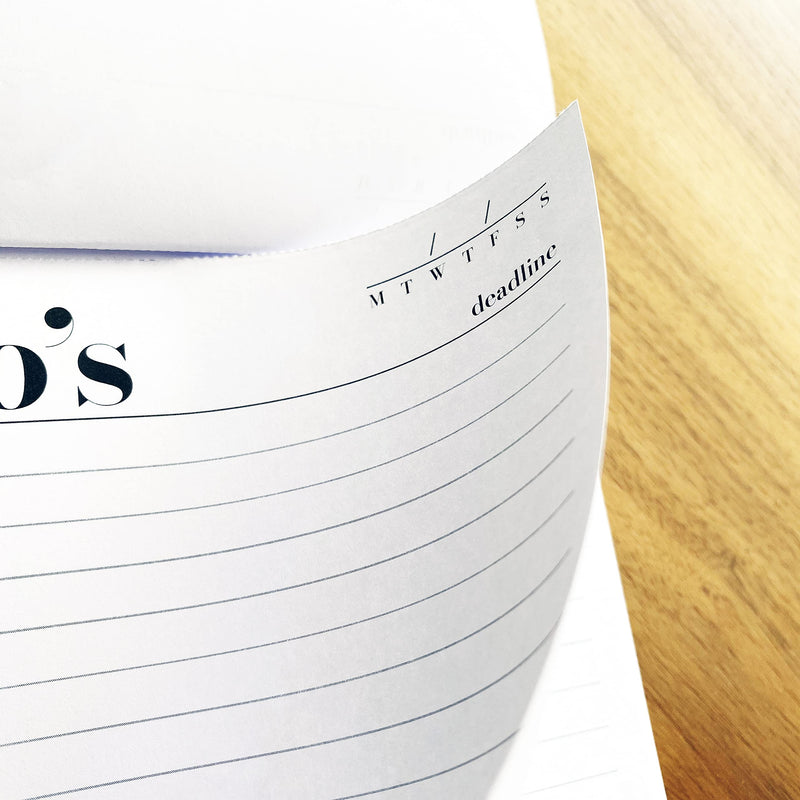 [Australia - AusPower] - To Do List Notepad A5 Size (8.3"X5.8") Daily To Do List Planner, Productivity Planner, Stylish Design, Quality Thick Paper, Hardcover, Undated, Ruled Pages, Checkboxes, Deadline Column, Date Section. To Do List Notepad 