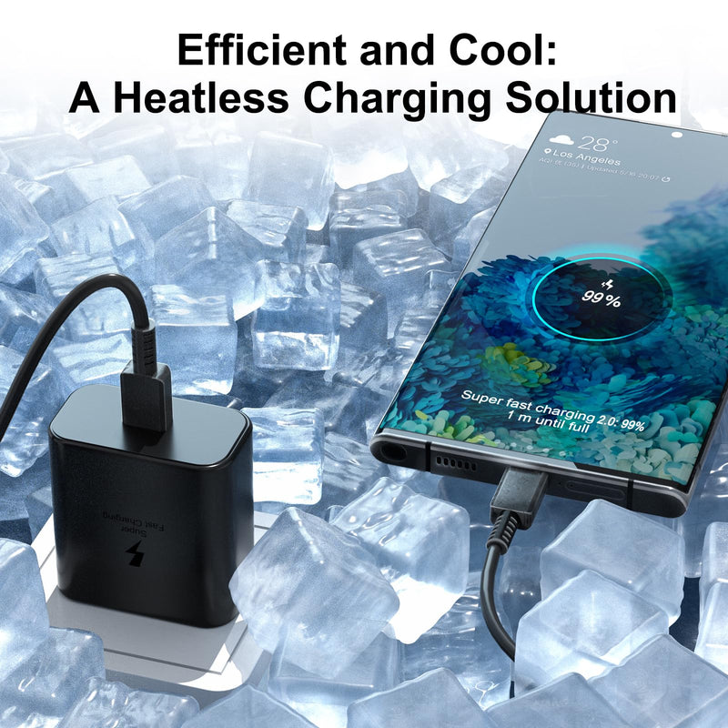 [Australia - AusPower] - 45W Samsung Type C Charger Block for Galaxy S22 Ultra, S23 Ultra, S22 Plus, S21, S23 Plus, Note 10, Note 20, Flip 5, Fold 5, Tab S9, S9 Ultra, S8, S7, S8, 45 Watt USB C Super Fast Charging 2.0 Charge 
