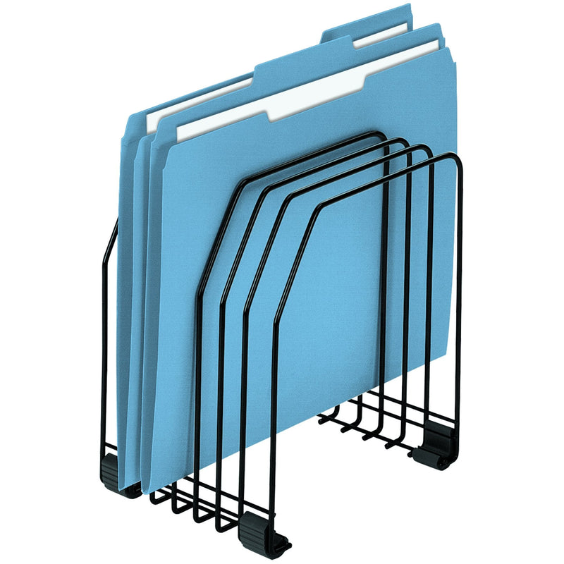 [Australia - AusPower] - Fellowes Workstation Black Wire Rack 7-Section File Organizer (68112) 
