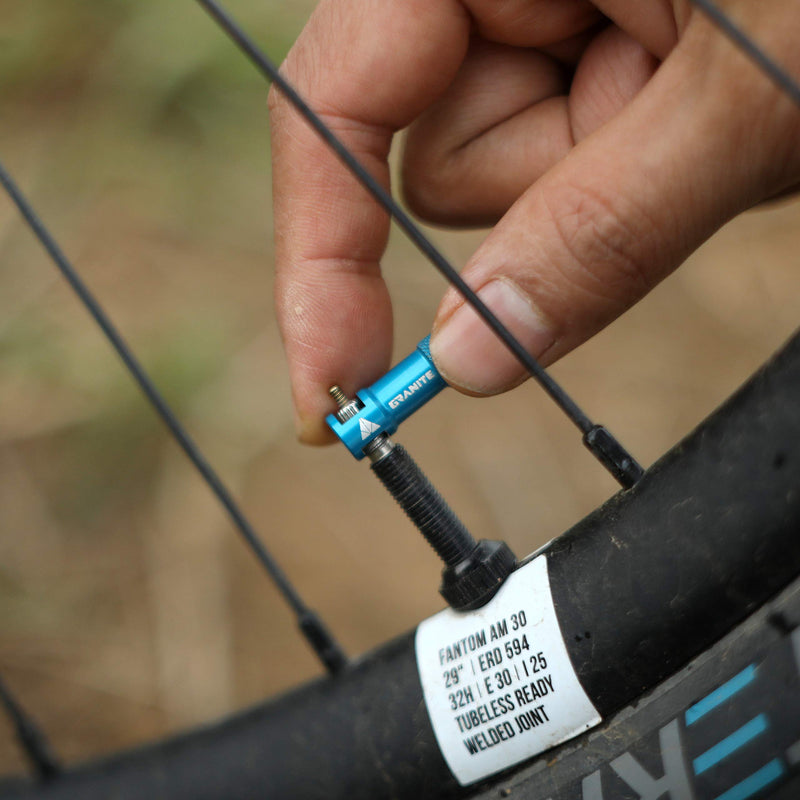 [Australia - AusPower] - Granite Juicy Nipple Valve Cap and Presta Valve Stem Set, Bike Tire Caps Dust Covers Black 