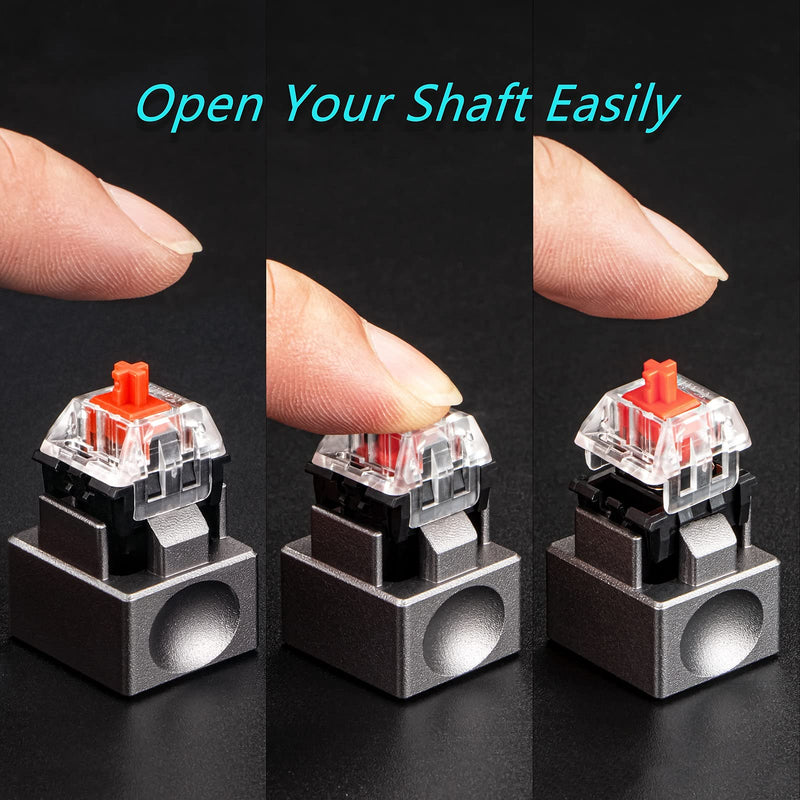 [Australia - AusPower] - New Fashion Kingdom Metal Switch Opener Mechanical Keyboard Keycaps Lubricate Aluminum for Kailh - Gray Kailh Switch Opener 
