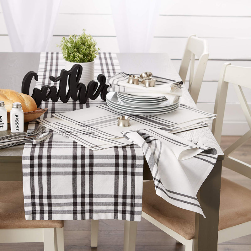 [Australia - AusPower] - DII Home Sweet Farmhouse Table Top Collection Stylish Décor for Family Dinners, Dinner Parties, Weddings & Everyday Use, Placemat Set, Black 6 Piece 