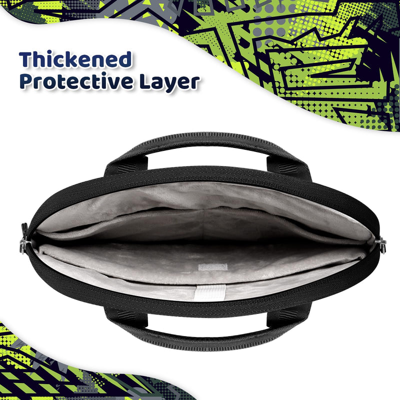 [Australia - AusPower] - Choco Mocha Tablet Bag for Kids（10inch & 12.5inch） 12.5inch（12.5 x 9.8 x 1.3） Geometry-green 12.5inch 