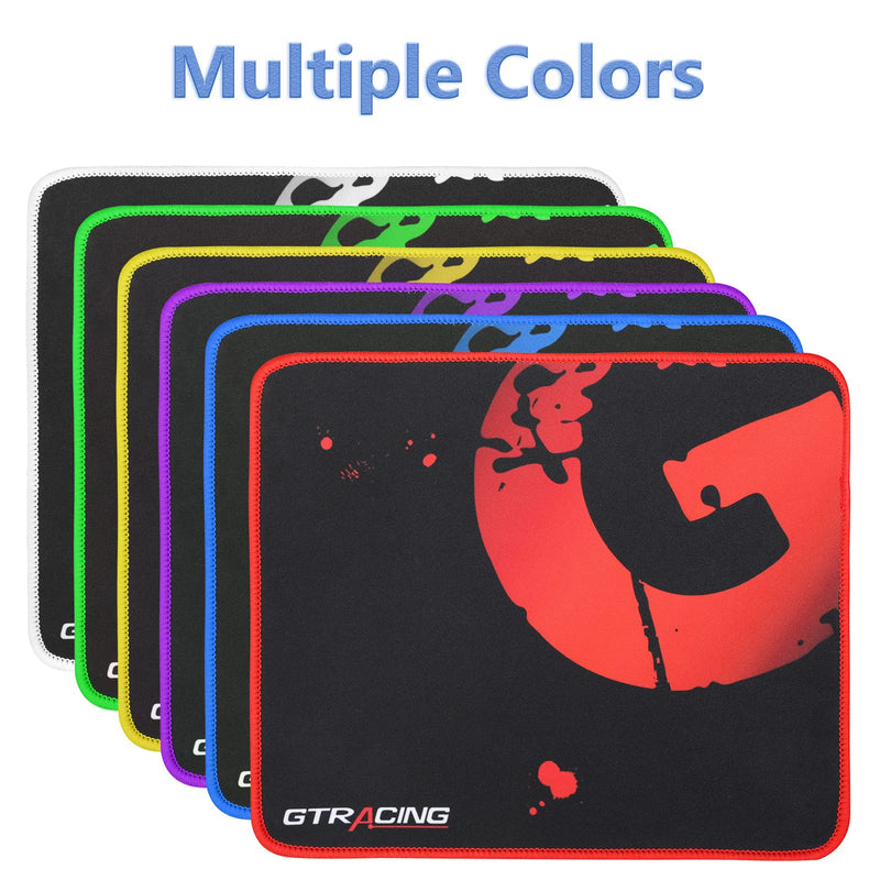 [Australia - AusPower] - GTRACING Mouse Pad with Non-Slip Rubber Base, Premium-Textured Computer Mouse Mat with Stitched Edges, for PC, Laptop, Gaming, Office, Home, Red 