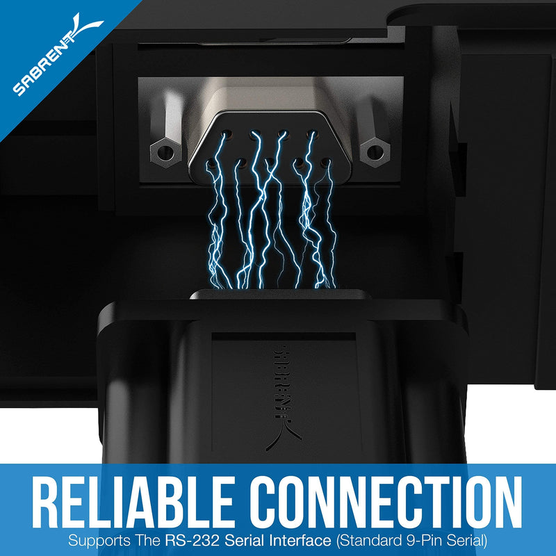 [Australia - AusPower] - Sabrent USB 2.0 to Serial (9-Pin) DB-9 RS-232 Converter Cable, Prolific Chipset + USB 2.0 to Serial (9-Pin) DB-9 RS-232 Adapter Cable 6ft Cable 
