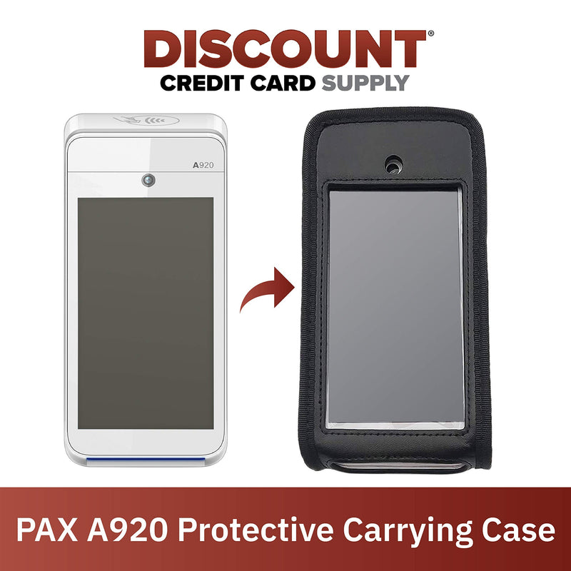 [Australia - AusPower] - PAX A920 Credit Card Terminal Carrying Case with Shoulder Strap, Black 