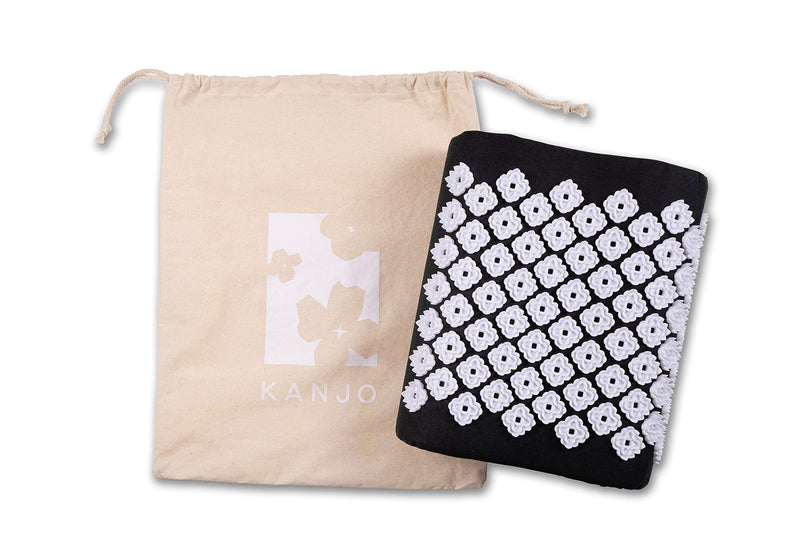 [Australia - AusPower] - Kanjo Acupressure Cushion | Memory Foam Acupressure Pillow for Back and Sciatica Pain | 100% Cotton Linen Cover | FSA & HSA Eligible 