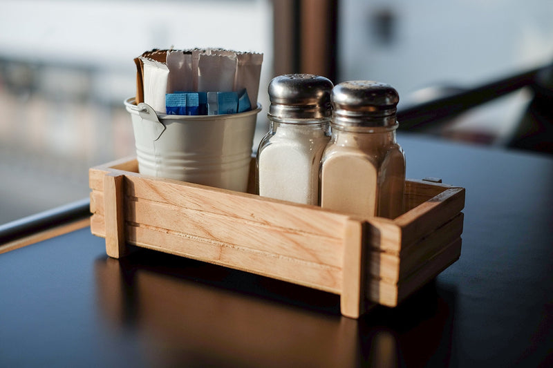 [Australia - AusPower] - HIC Harold Import Co. Classic Diner Style Salt and Pepper Shaker, Glass, Square, 2.5-Ounce 7004-HIC 