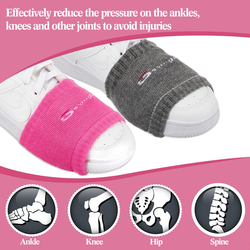 [Australia - AusPower] - Geyoga 6 Pairs Pack Over Sneaker Dance Socks for Dancers Women Dance Socks Dancing Socks Over Shoes for Dancing on Smooth Floor Ballet 