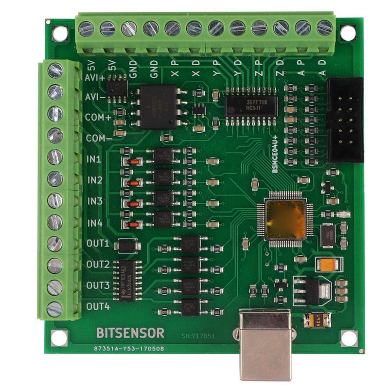 [Australia - AusPower] - 200KHz Mach3 Controller Card Board for Servo Motor CNC Engraving Machine 4 Axis USB Interface Breakout Board 