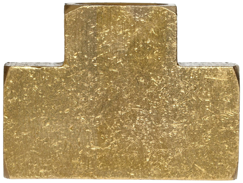[Australia - AusPower] - Anderson Metals - 56101-06 Brass Pipe Fitting, Barstock Tee, 3/8" x 3/8" x 3/8" Female Pipe 3/8" x 3/8" x 3/8" 1 