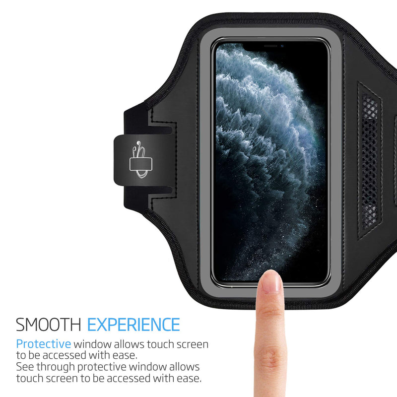 [Australia - AusPower] - i2 Gear Cell Phone Armband Case for iPhone 12, 11, iPhone 11 Pro & iPhone XR with Adjustable Band & Key Holder for Running, Exercise and Recreation 