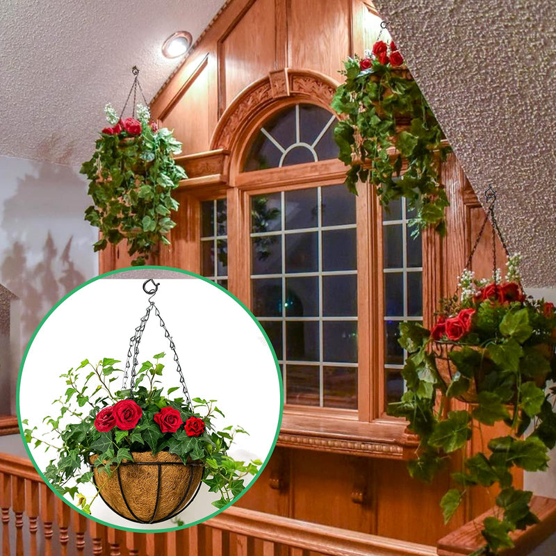 [Australia - AusPower] - Pack of 30 Screw Hooks for Outdoor String Lights, Q Hanger Outdoor Light Hooks with Safety Buckle, Windproof Ceiling Hooks for Hanging Christmas Lights, Fairy Lights, Plants and Cup, 2.2 Inches Black 6 Shaped Hooks 