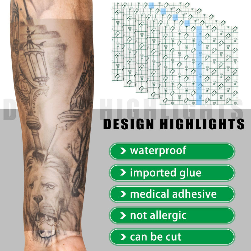 [Australia - AusPower] - 50 Pieces Waterproof Shower Patch Transparent Stretch Adhesive Bandage Protective Shower Bandage Cover Waterproof Transparent Film Clear Adhesive Bandages Dressing, 9 x 9 Inch 