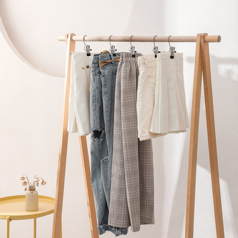 [Australia - AusPower] - Frezon 30 Pack Boot Hanger for Closet, Laundry Hooks with Clips, Boot Holder, Hanging Clips, Portable Multifunctional Hangers Single Clip Space Saving for Jeans, Hats, Tall Boots, Towels(Black) Black 