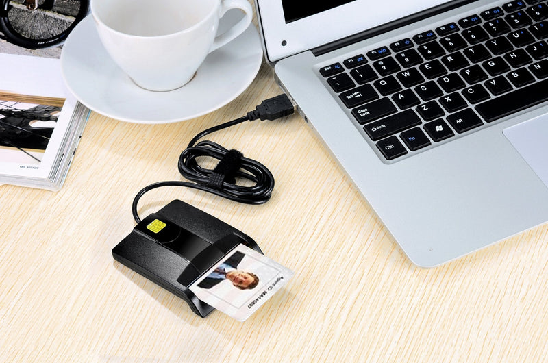 [Australia - AusPower] - DOD Military USB Common Access CAC Smart Card Reader, Compatible with Mac OS, Win, Linux (Horizontal Version) Cac Card Reader V1 