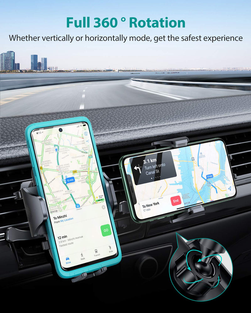 [Australia - AusPower] - VICSEED Phone Holder for Car [Case Friendly] Ultra Stable Car Phone Holder Mount Air Vent Car Cell Phone Mount Compatible with iPhone 13 Pro Max 12 11 XS SE X XR Galaxy S20 S10 S9 Note 20+ All Phone Gray 