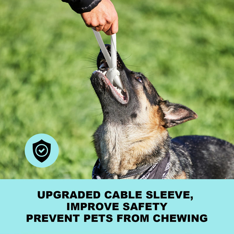[Australia - AusPower] - AGPTEK Cable Sleeve Cover, 6.6ft - 1inch with 10 Fastening Cable Ties, Cord Management for Home Office Desk PC TV Computer Automotive Wire Loom Tubing Cord Protection Self-Wrapping, White 1" - 6.6ft 