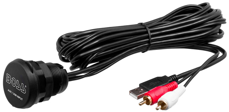 [Australia - AusPower] - BOSS Audio Systems MUSB35 Universal USB 3.5mm 6 foot long Auxiliary Interface Mount and Cable 