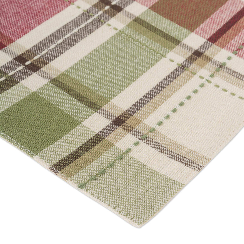[Australia - AusPower] - DII Fall Basics Collection 100% Cotton, Machine Washable, Tabletop, Placemat Set, 13x19, Homespun Plaid, 4 Piece Placemat Set, 13x19" 