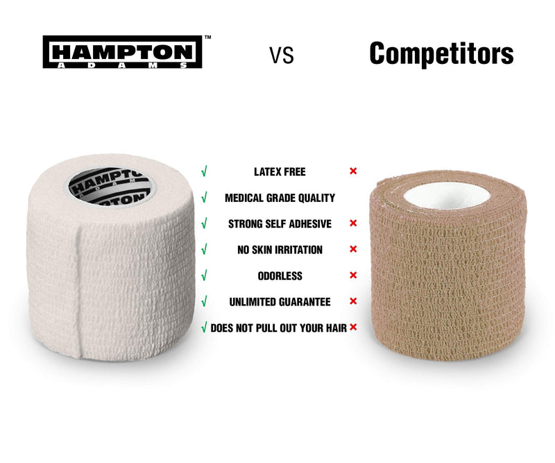 [Australia - AusPower] - (14-Pack) 2” x 15 FT | Self Adhesive Non Woven Bandage Wrap – Breathable Self Adherent Wrap for Pets - Athletic Elastic Cohesive Bandage for Sports Injury: Ankle, Knee & Wrist Sprains (Rainbow) 