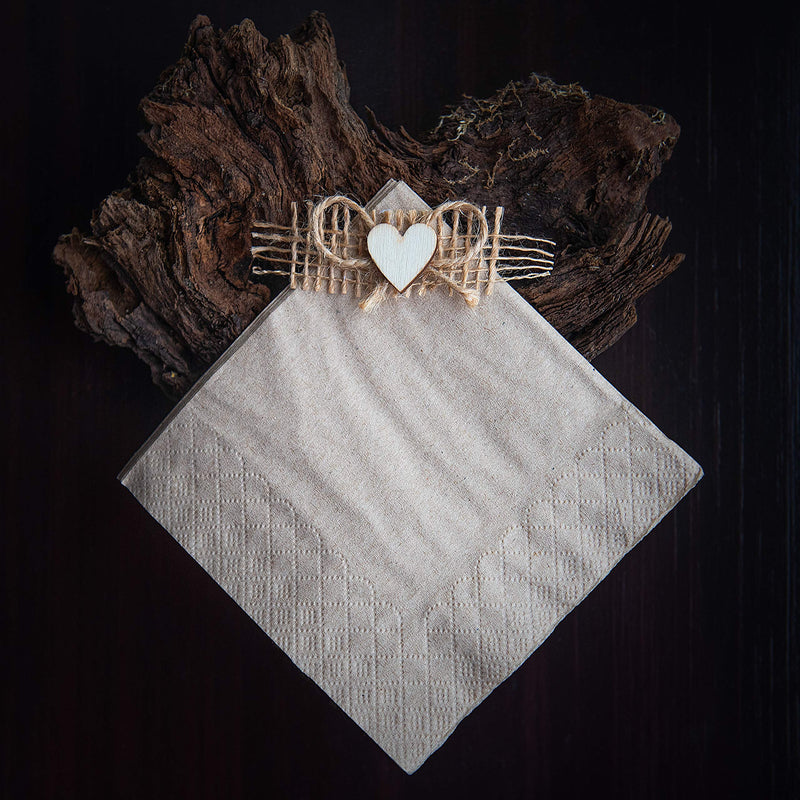 [Australia - AusPower] - 100 Sustainable Biodegradable Natural Cocktail Napkins – 100% Recycled Paper Beverage Napkins, 4.5”x4.5” – Eco Friendly Compostable Disposable Unbleached Brown Recycled Paper Dinner Napkins – MOCKO 4.5"x4.5" Beverage Napkins 
